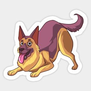 Funny German Sheperd Sticker